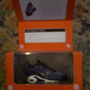 Nike Black and Blue Shoe in Display Box